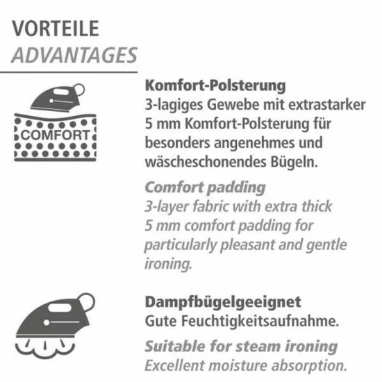Wenko Bügeltischbezug Comfort M 7 Wenko Bügeltischbezug Comfort M – Bild 5