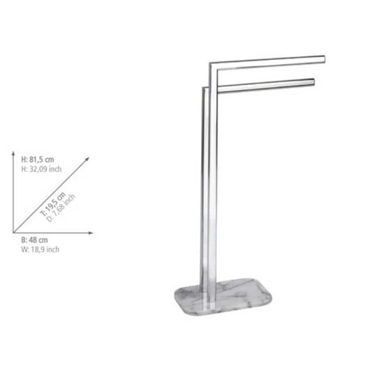 Wenko Handtuchständer Onyx 6 Wenko Handtuchständer Onyx – Bild 4