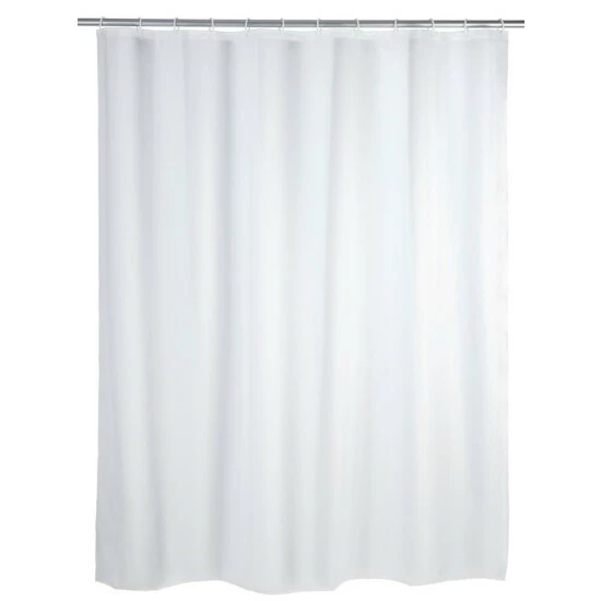 Wenko Duschvorhang Uni Weiß 180 X 200 Cm 4 Wenko Duschvorhang Uni Weiß 180 X 200 Cm – Bild 2