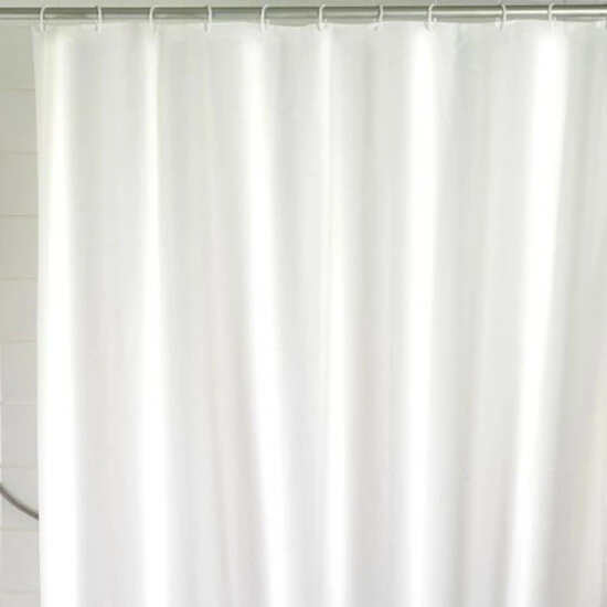 Wenko Duschvorhang Uni Weiß 180 X 200 Cm 9 Wenko Duschvorhang Uni Weiß 180 X 200 Cm – Bild 7