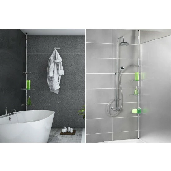 Wenko Teleskop Duschecke Edelstahl 9 Wenko Teleskop Duschecke Edelstahl – Bild 7