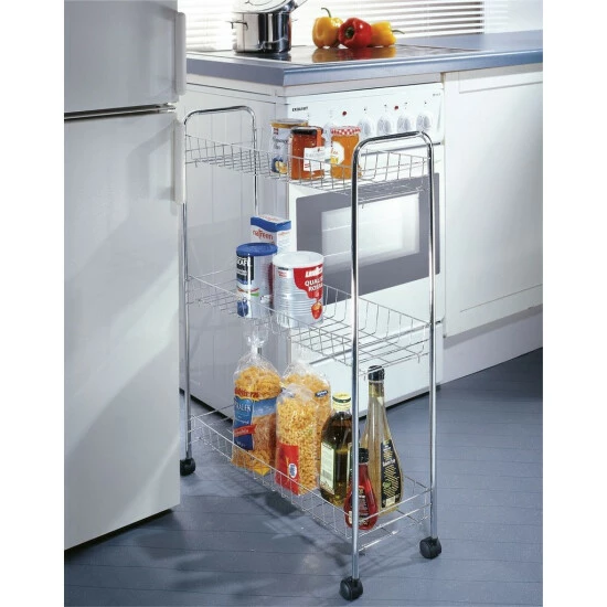 Wenko Rollregal Slim Chrom 4 Wenko Rollregal Slim Chrom – Bild 2