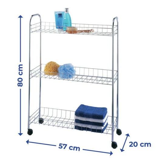 Wenko Rollregal Slim Chrom 7 Wenko Rollregal Slim Chrom – Bild 5