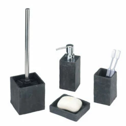 Wenko Bad-Accessoire-Set Slate Rock 4-teilig -Günstiges Wenko Geschäft unnamed file 21573