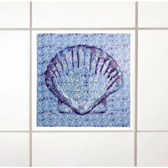 WENKO 3D-Fliesendekor, Kacheldekor, Fliesenaufkleber Motiv Sea Shell 6er-Set 3 WENKO 3D-Fliesendekor, Kacheldekor, Fliesenaufkleber Motiv Sea Shell 6er-Set
