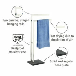 Wenko Handtuchständer Slate Rock Mit 2 Armen Edelstahl -Günstiges Wenko Geschäft unnamed file 21610