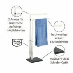 Wenko Handtuchständer Slate Rock Mit 2 Armen Edelstahl -Günstiges Wenko Geschäft unnamed file 21613