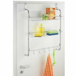 Wenko Türregal Mit 2 Ablagen Und 6 Haken -Günstiges Wenko Geschäft unnamed file 21636