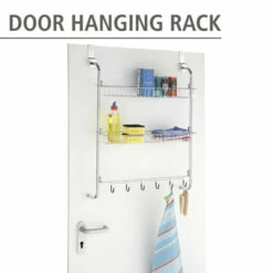 Wenko Türregal Mit 2 Ablagen Und 6 Haken -Günstiges Wenko Geschäft unnamed file 21640