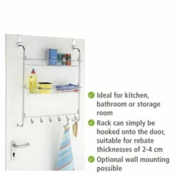 Wenko Türregal Mit 2 Ablagen Und 6 Haken -Günstiges Wenko Geschäft unnamed file 21642