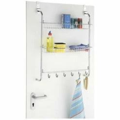 Wenko Türregal Mit 2 Ablagen Und 6 Haken -Günstiges Wenko Geschäft unnamed file 21645