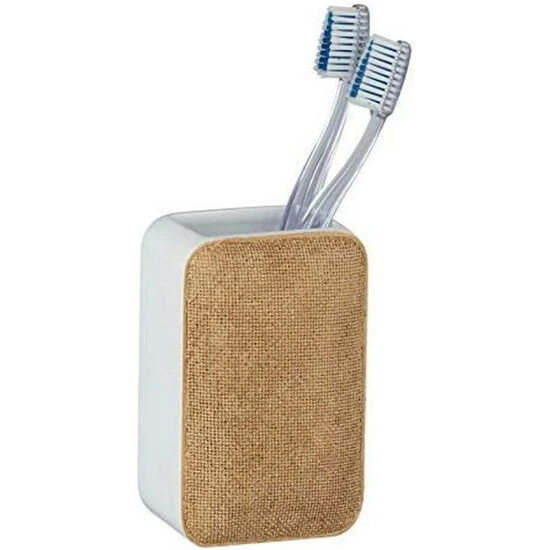 Wenko Zahnputzbecher Ambila Beige 6 Wenko Zahnputzbecher Ambila Beige – Bild 4