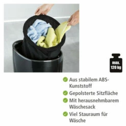 Wenko Hocker Candy Black, Mit Wäschesack 20 Wenko Hocker Candy Black, Mit Wäschesack -Günstiges Wenko Geschäft unnamed file 21922