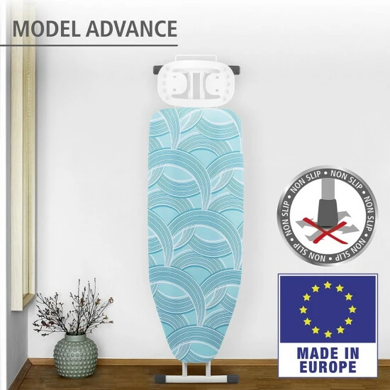 WENKO Bügelbrett Advance, Dampfbügelgeeignet, Höhenverstellbar 73-95 Cm, 120 X 42 Cm Bügelfläche, Bügeltisch Mit 8 Mm Polsterung | Inkl. 2er Set Reinigungsschwämme Gratis 8 WENKO Bügelbrett Advance, Dampfbügelgeeignet, Höhenverstellbar 73-95 Cm, 120 X 42 Cm Bügelfläche, Bügeltisch Mit 8 Mm Polsterung | Inkl. 2er Set Reinigungsschwämme Gratis – Bild 6