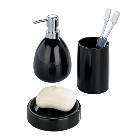 Wenko Zahnputzbecher Polaris Black 4 Wenko Zahnputzbecher Polaris Black – Bild 2