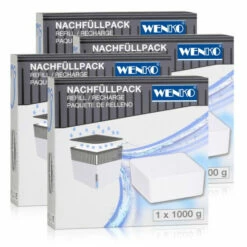 Wenko 50250100 Design Raumentfeuchter Cube Nachfüller 1000g (4er Pack)