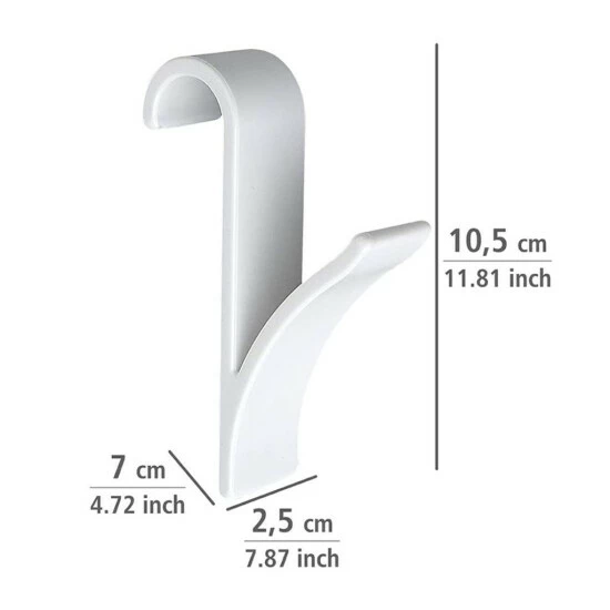 Wenko Haken Für Rundheizkörper, Praktisches, Handtuchhaken, Flexibel Einhängen, Für Alle Standard Heizkörper, Aus Kunststoff, Je 2,5 X 10,5 X 7 6 Wenko Haken Für Rundheizkörper, Praktisches, Handtuchhaken, Flexibel Einhängen, Für Alle Standard Heizkörper, Aus Kunststoff, Je 2,5 X 10,5 X 7 – Bild 4