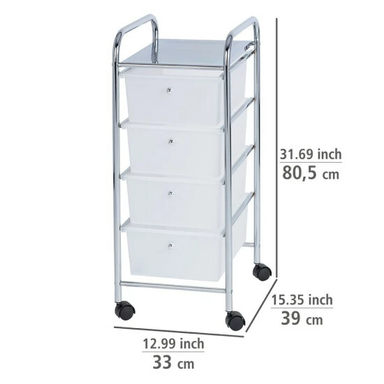 Wenko Rollwagen Messina Mit 4 Schubladen 8 Wenko Rollwagen Messina Mit 4 Schubladen – Bild 6