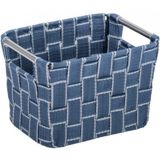 Wenko Aufbewahrungskorb Fedra M Blau 6 Wenko Aufbewahrungskorb Fedra M Blau – Bild 4