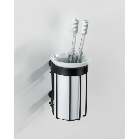 Wenko Zahnputzbecher Classic Plus Black 4 Wenko Zahnputzbecher Classic Plus Black – Bild 2