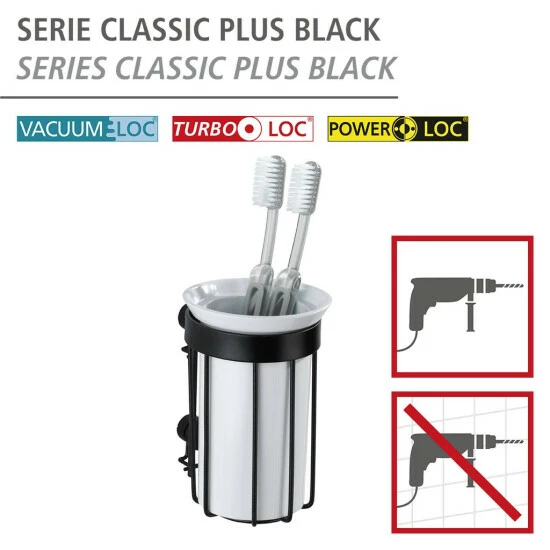 Wenko Zahnputzbecher Classic Plus Black 6 Wenko Zahnputzbecher Classic Plus Black – Bild 4