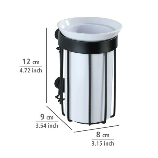 Wenko Zahnputzbecher Classic Plus Black 8 Wenko Zahnputzbecher Classic Plus Black – Bild 6