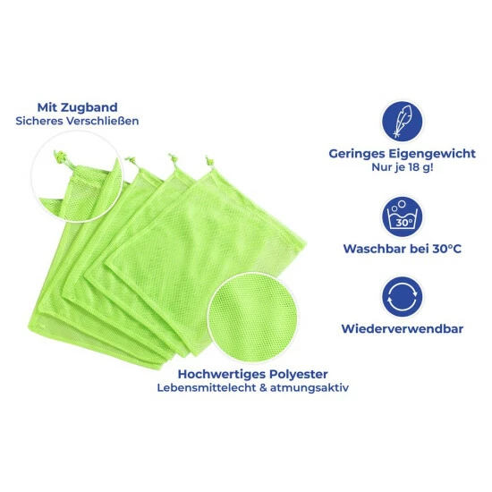 Wenko Mehrweg-Beutel 5er Set 6 Wenko Mehrweg-Beutel 5er Set – Bild 4