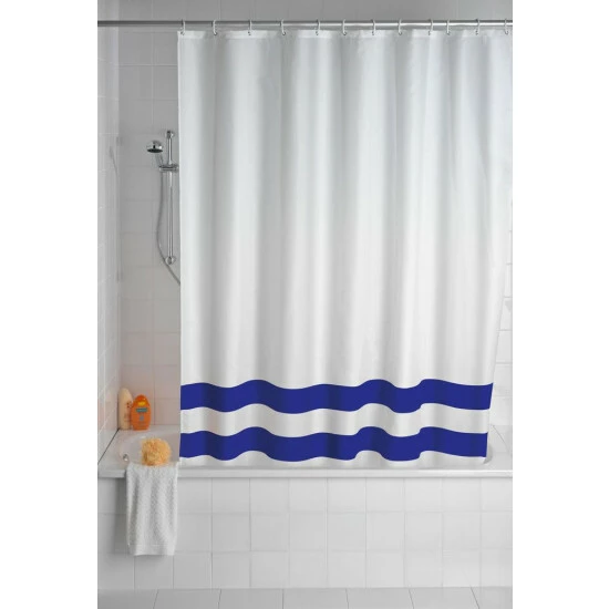 Wenko Duschvorhang Tropic Dark Blue 3 Wenko Duschvorhang Tropic Dark Blue