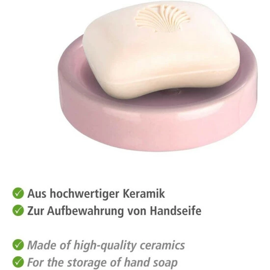 Wenko Seifenablage Polaris Pastel Rose Keramik 13 Wenko Seifenablage Polaris Pastel Rose Keramik – Bild 11