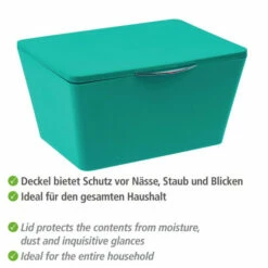 Wenko Aufbewahrungsbox Mit Deckel Brasil Petrol -Günstiges Wenko Geschäft unnamed file 22606
