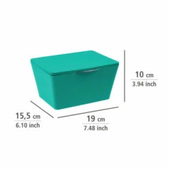 Wenko Aufbewahrungsbox Mit Deckel Brasil Petrol -Günstiges Wenko Geschäft unnamed file 22607
