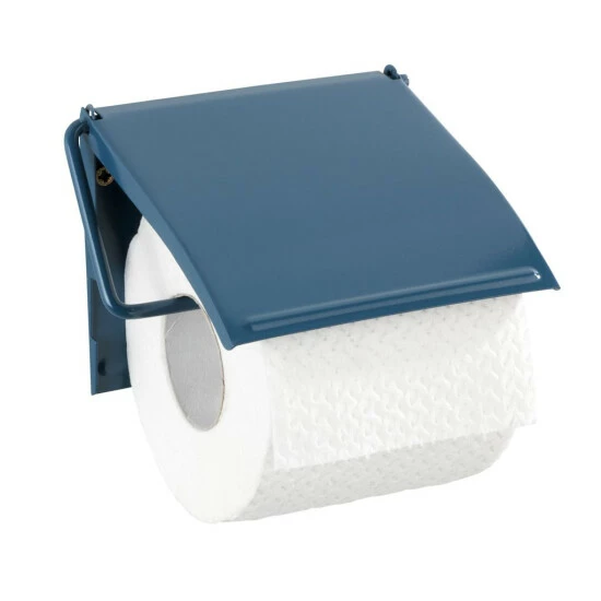 Wenko Toilettenpapierhalter Cover Slateblue 3 Wenko Toilettenpapierhalter Cover Slateblue