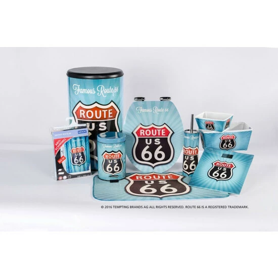 Wenko Anti-Schimmel Duschvorhang Vintage Route 66 4 Wenko Anti-Schimmel Duschvorhang Vintage Route 66 – Bild 2