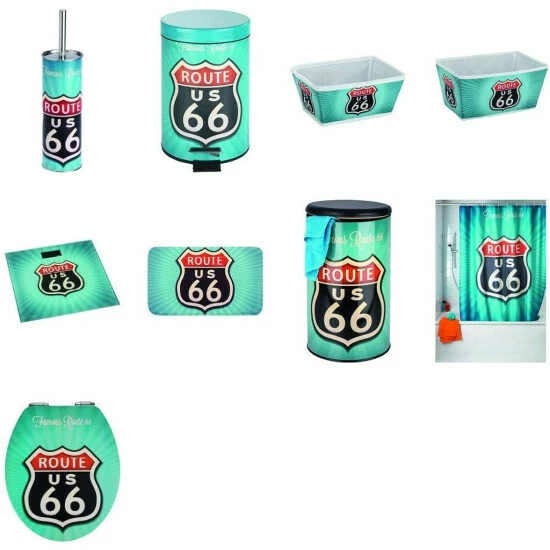 Wenko Anti-Schimmel Duschvorhang Vintage Route 66 7 Wenko Anti-Schimmel Duschvorhang Vintage Route 66 – Bild 5