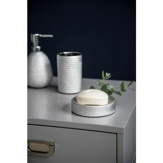 Wenko Zahnputzbecher Polaris Juwel Silber Keramik 10 Wenko Zahnputzbecher Polaris Juwel Silber Keramik – Bild 8