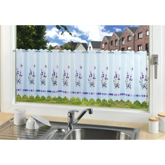 Wenko Fensterbild Bistro-Gardine Lavendel 4 Wenko Fensterbild Bistro-Gardine Lavendel – Bild 2