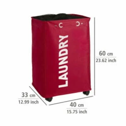 Wenko Wäschesammler Quadro Rot -Günstiges Wenko Geschäft unnamed file 23024