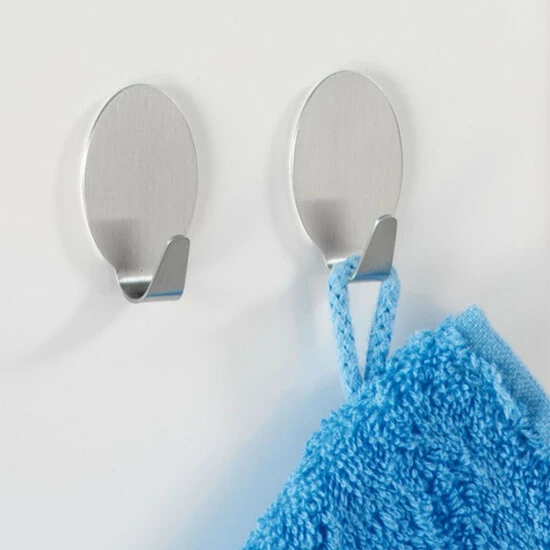 Wenko Maxi-Wandhaken Edelstahl Matt 2er Set 6 Wenko Maxi-Wandhaken Edelstahl Matt 2er Set – Bild 4