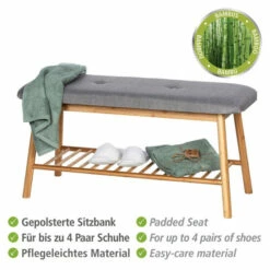 Wenko Schuhbank Aus Bambus Mit Sitzpolster Bahari -Günstiges Wenko Geschäft unnamed file 23174