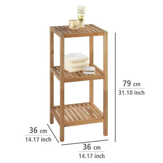 Wenko Regal Norway Mit 3 Böden, Walnussholz 10 Wenko Regal Norway Mit 3 Böden, Walnussholz – Bild 8