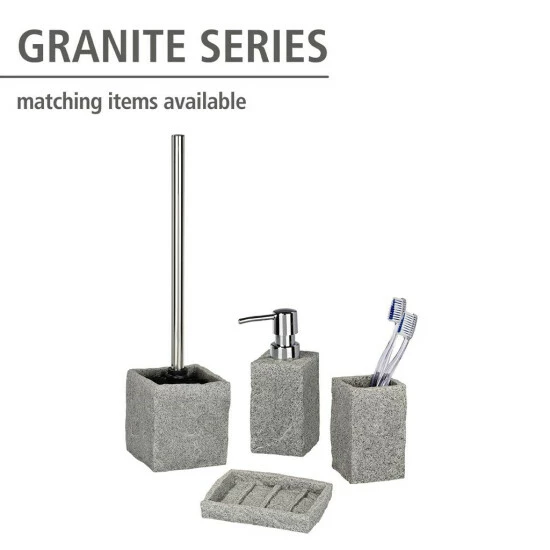 Wenko WC-Garnitur Granit 4 Wenko WC-Garnitur Granit – Bild 2