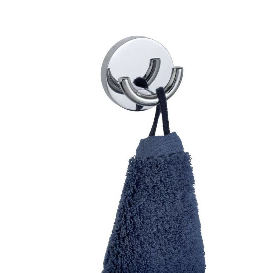 Wenko Handtuchhaken Handtuchhalter Glänzend Wandhaken Doppelhaken Geschirrtuchhalter Power-Loc Wand-haken Borello - Befestigen Ohne Bohren 4 Wenko Handtuchhaken Handtuchhalter Glänzend Wandhaken Doppelhaken Geschirrtuchhalter Power-Loc Wand-haken Borello - Befestigen Ohne Bohren – Bild 2