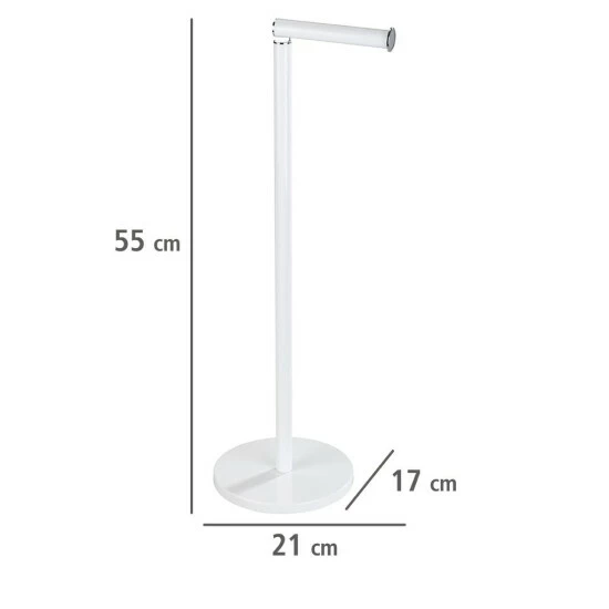 Wenko Stand Toilettenpapierhalter 2 In 1 Weiß, 2er Set 4 Wenko Stand Toilettenpapierhalter 2 In 1 Weiß, 2er Set – Bild 2