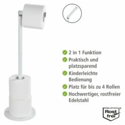 Wenko Stand Toilettenpapierhalter 2 In 1 Weiß, 2er Set 10 Wenko Stand Toilettenpapierhalter 2 In 1 Weiß, 2er Set -Günstiges Wenko Geschäft unnamed file 23442