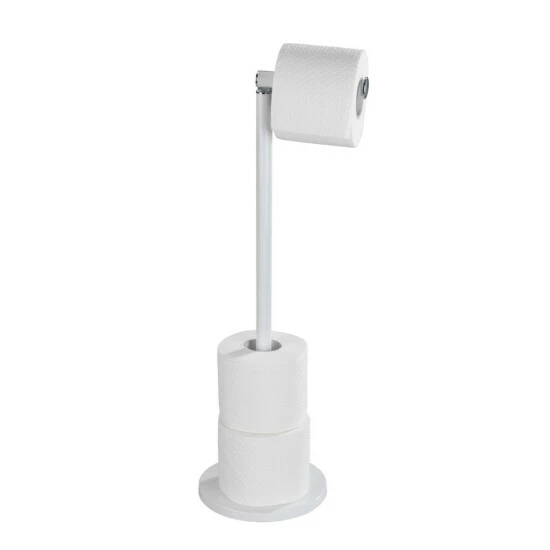 Wenko Stand Toilettenpapierhalter 2 In 1 Weiß, 2er Set 8 Wenko Stand Toilettenpapierhalter 2 In 1 Weiß, 2er Set – Bild 6