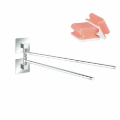 WENKO Turbo-Loc® Haartrocknerhalter, Aus Verchromtem Stahl, 14 X 7,5 X 11,5 Cm | Föhnhalterung Fürs Badezimmer, Mit Kabelhalter, Befestigung Ohne Bohren | Inkl. 2er Set Reinigungsschwämme Gratis -Günstiges Wenko Geschäft unnamed file 23473