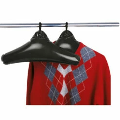 Wenko Kleiderbügel Deep Black 2er Set