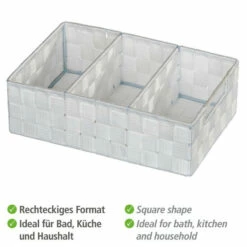 Wenko Organizer Adria Weiß 3 Fächer -Günstiges Wenko Geschäft unnamed file 23591