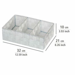 Wenko Organizer Adria Weiß 3 Fächer -Günstiges Wenko Geschäft unnamed file 23592