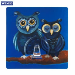 Wenko Static-Loc Haken Eule 1er,Wandhaken Kleiderhaken Handtuchhaken,Küchenhaken